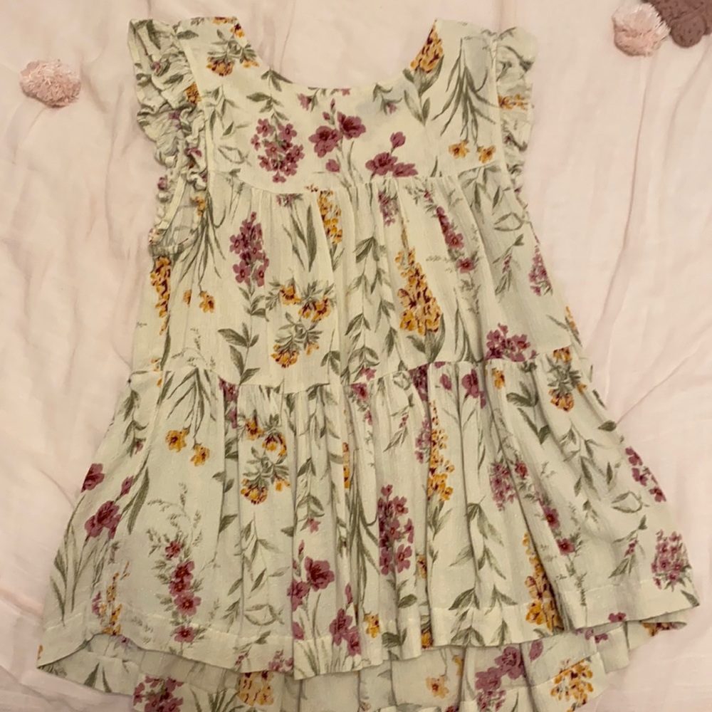 Floral babydoll tank